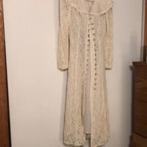 Betsy's Things Vintage Ivory Lace W/Slip Dress